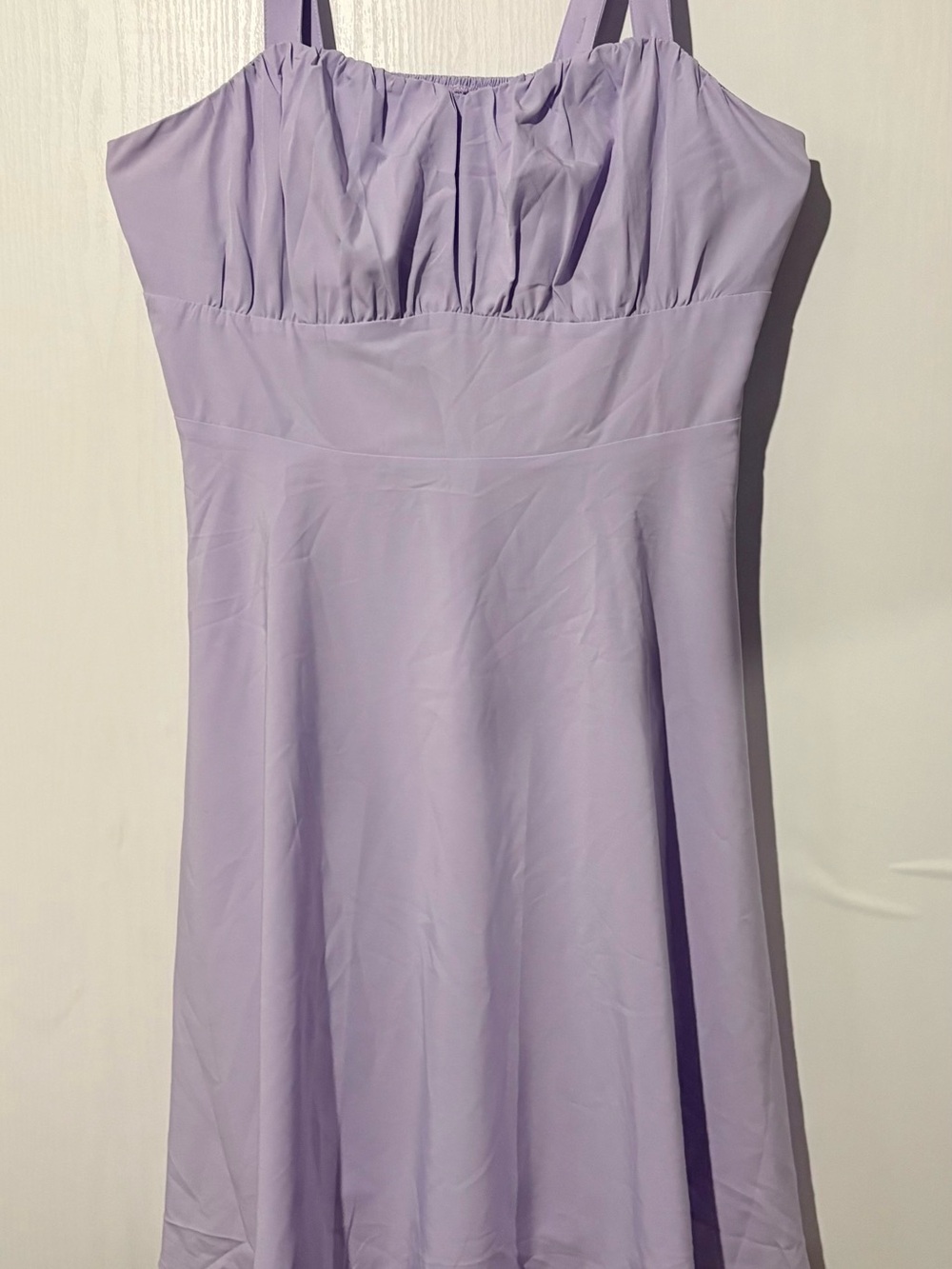 Lavender Spaghetti-Strap A-Line Dress